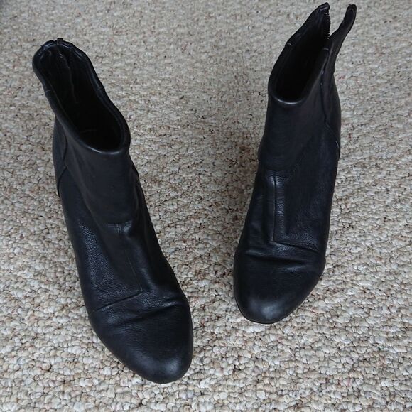 Rag and Bone newbury ankle black boots in cowhide leather size 6 - Picture 3 of 12